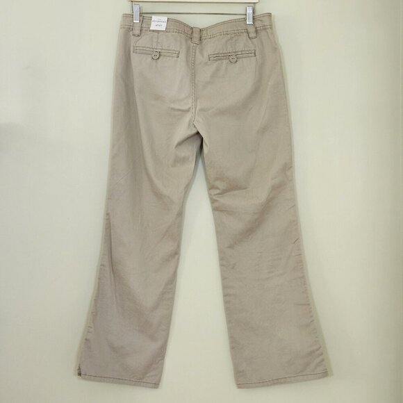 Aeropostale Pants Womens 13/14R Beige Cotton Pockets Flared Stretch Y2K Grunge - Picture 16 of 16